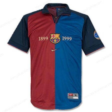 Jalkapallopaita Retro FC Barcelona Centenary Kotipaita Jalkapallo pelipaidat 1999